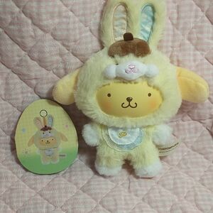 TOP TOY Sanrio Characters Plush Keychain / Bag Charm (Sunshine Elf Pompompurin)